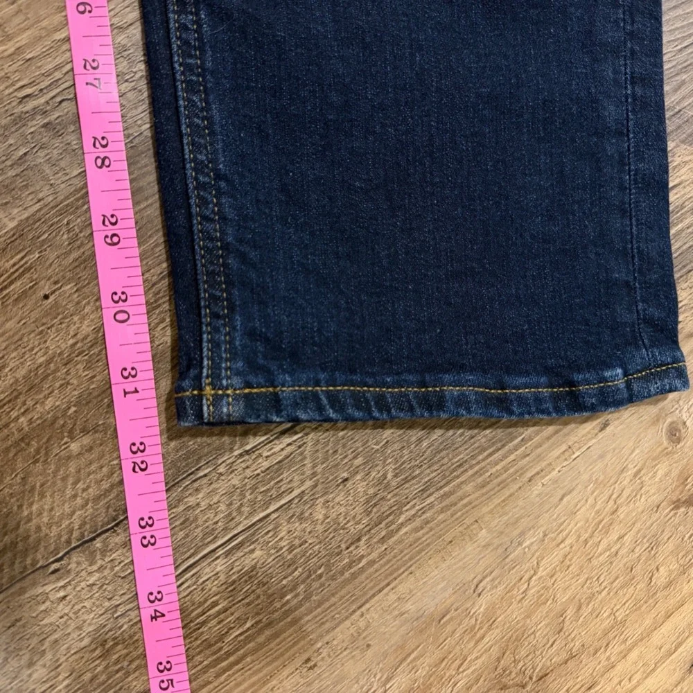 J.Crew Mercantile Jeans Mens 34x32 Fits (35x 31.75)Straight Flex Blue Dark New